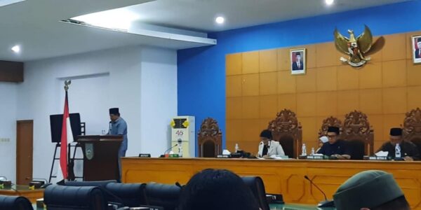 Paripurna Jawaban Eksekutif, Bupati BU Harap Dukungan Terciptanya Kedaulatan Pangan