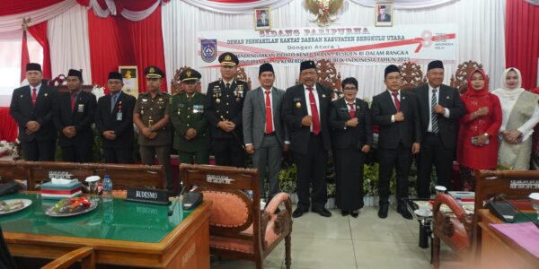 Dengarkan Pidato Kenegaraan Presiden RI, DPRD Bengkulu Utara Gelar Paripurna