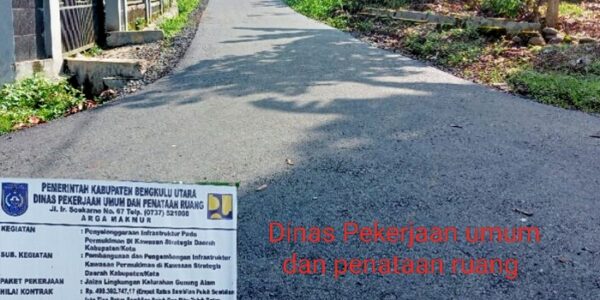 Dinas PUPR ,BU Memperbaiki Jalan Lingkungan Kelurahan Gunung Alam