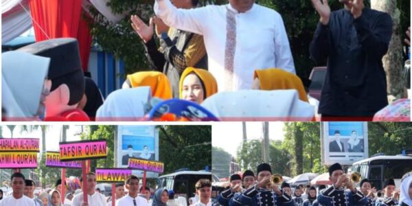 Bupati Bengkulu Utara Lepas Pawai Taaruf dan Buka Stand Pameran MTQ Ke-36 Tingkat Se- Provinsi Bengkulu