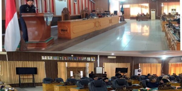 Paripurna DPRD BU Penyampaian  Nota  Pengantar Tiga Raperda 2026