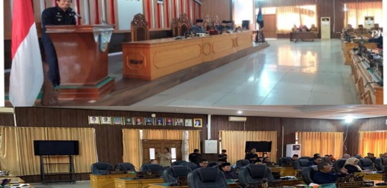 Paripurna DPRD BU Penyampaian  Nota  Pengantar Tiga Raperda 2026