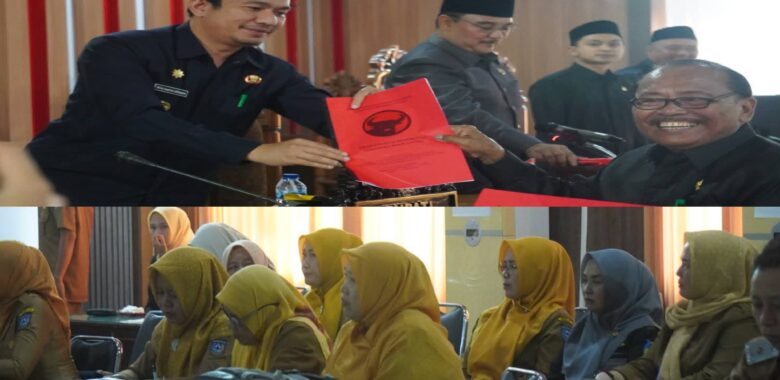 Paripurna DPRD Kabupaten Bengkulu Sampaikan Pandangan Umum Tiga Nota Raperda Pengantar Bupati